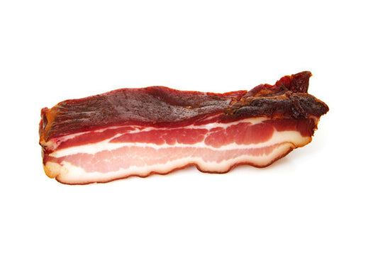 Lard fumé,Poitrine de porc fumée à la découpe le kg