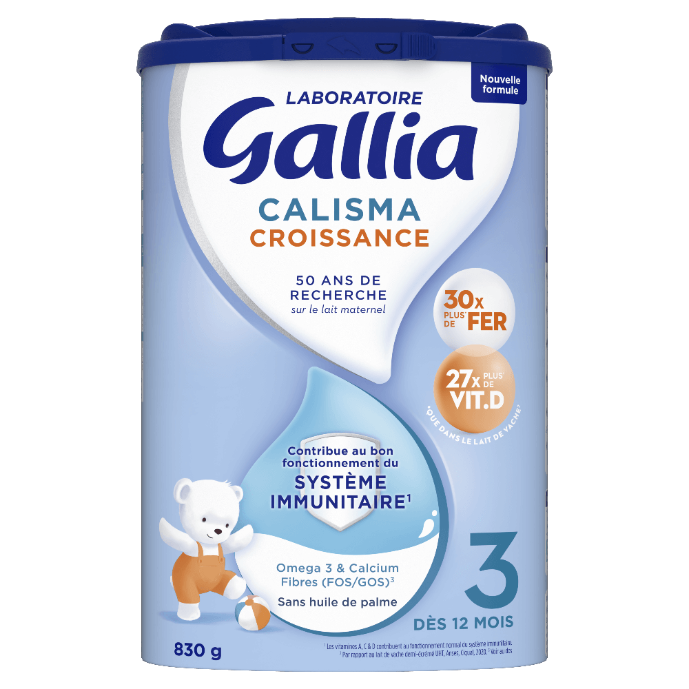 Lait en poudre bébé GALLIA calisma junior 830g. 3