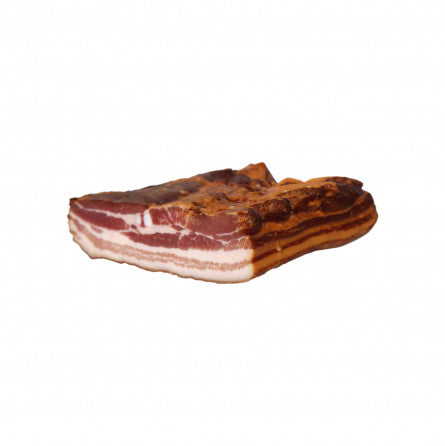 Lard fumé,Poitrine de porc fumée à la découpe le kg