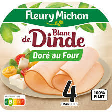 Blanc de dinde 4 tranches 160g FLEURY MICHON