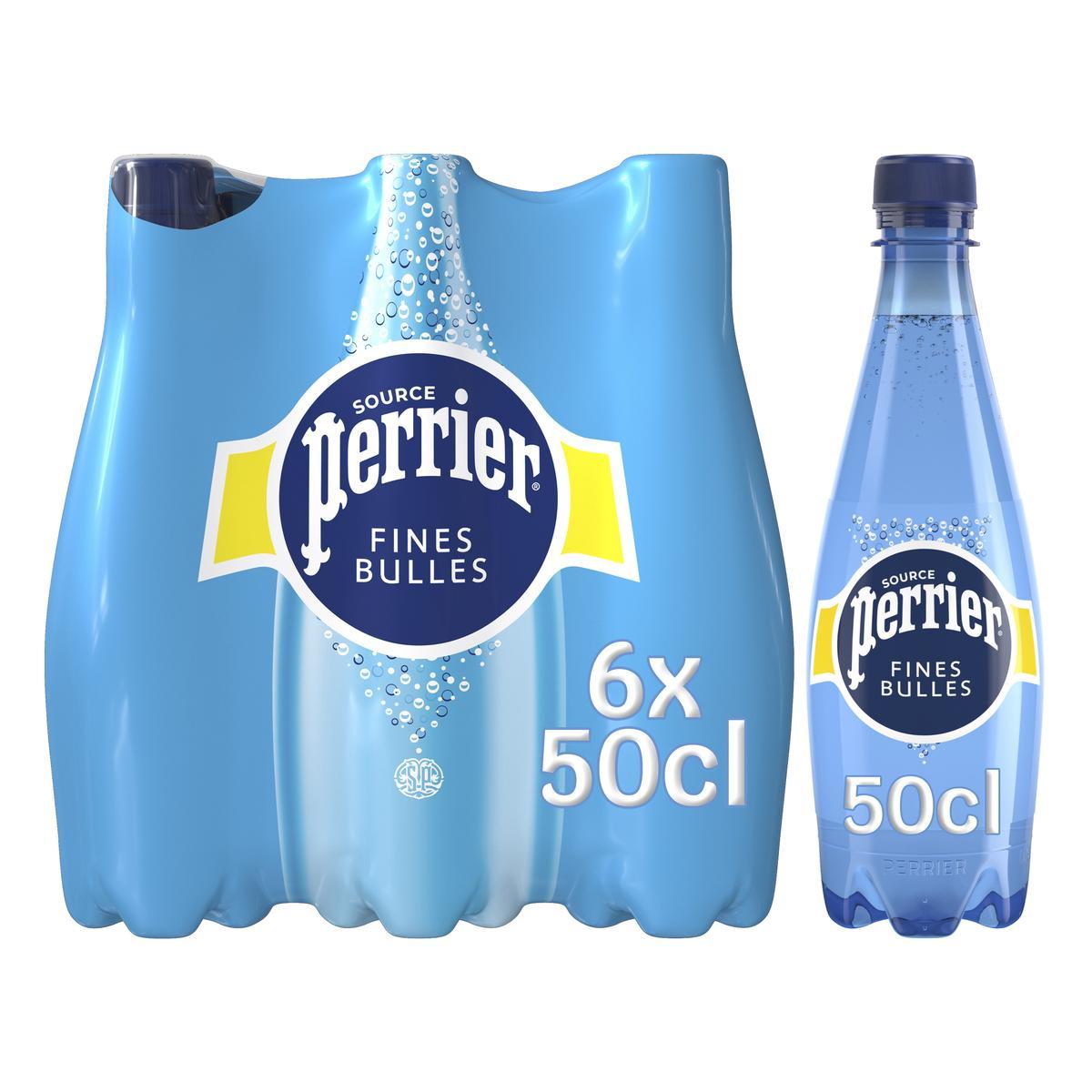 Eau gazeuse minérale naturelle finement pétillante
Perrier Fines Bulles
6x50cl
Petit contenant