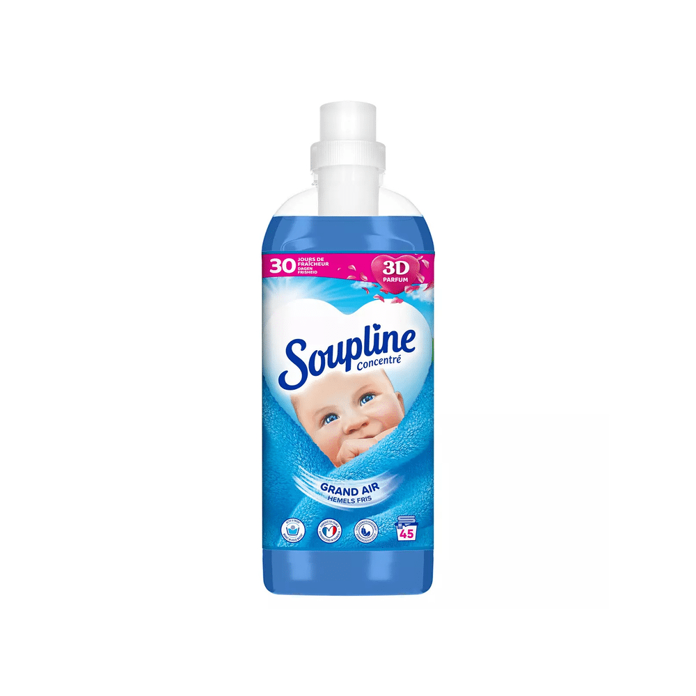 Adoucissant SOUPLINE ultra lavande ou grand air 1litre