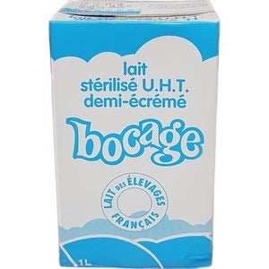Lait demi-écrémé Bocage 1 Litre UHT