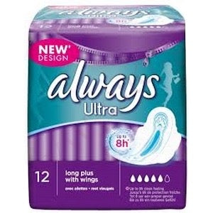 12 protections hygiènique ALWAYS ultra long