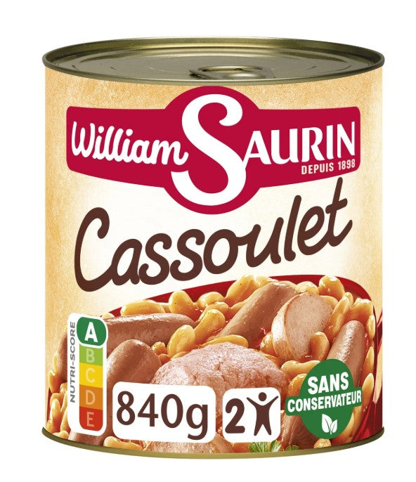 Le cassoulet William SAURIN 4/4 840g