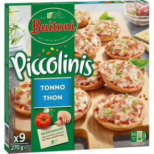 9 mini Pizza piccolinis aux thon BUITONI 270g