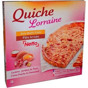 Quiche Lorraine aux œufs frais pâte brisée