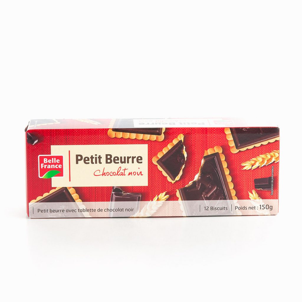 Biscuits petit beurre chocolat noir BELLE FRANCE 150g