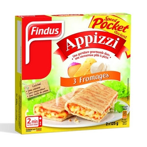 Appizzi 3 fromages FINDUS 2x125g