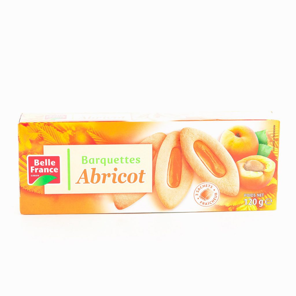 Biscuits barquettes abricot 120g BELLE FRANCE