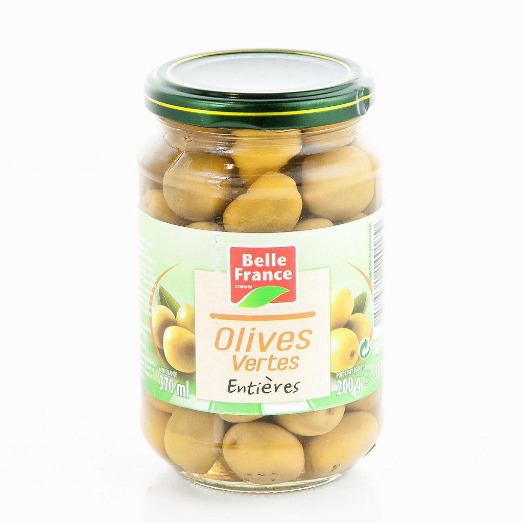 Olives vertes entières BELLE FRANCE