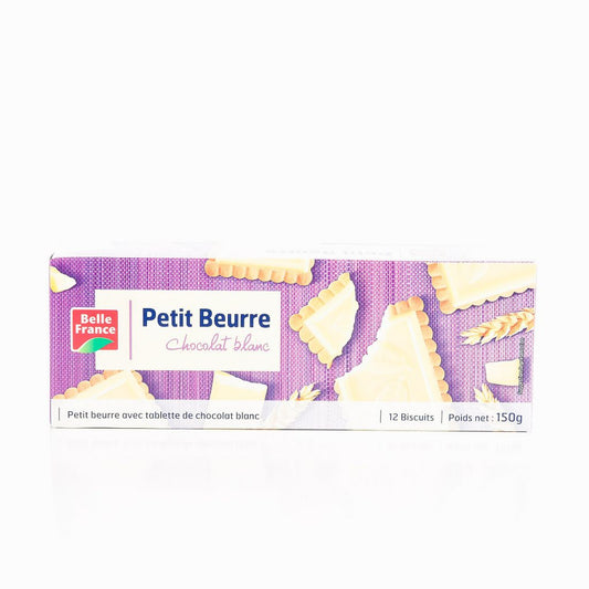 Biscuits petit beurre chocolat blanc BELLE FRANCE 150g