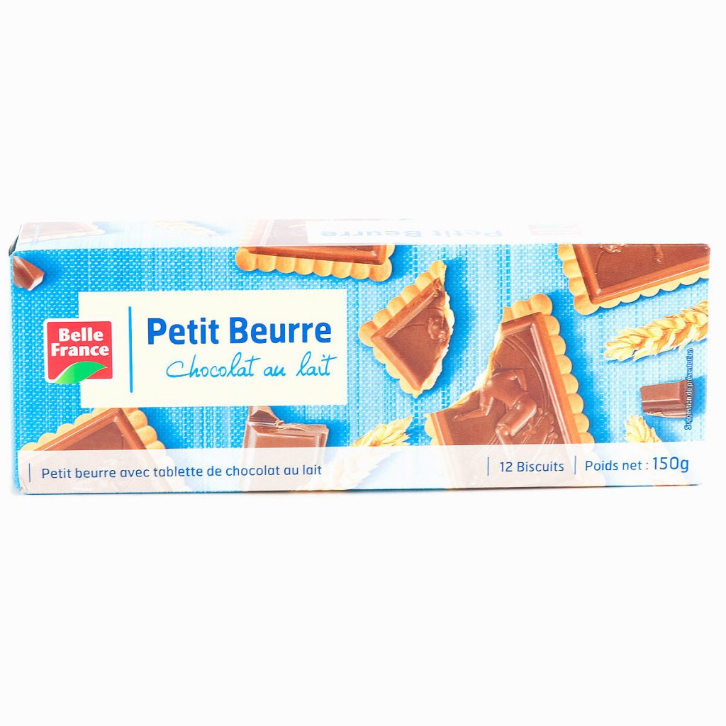 Biscuits petit beurre chocolat au lait BELLE FRANCE 150g