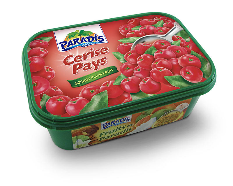 Glace cerise pays PARADIS 1Litre