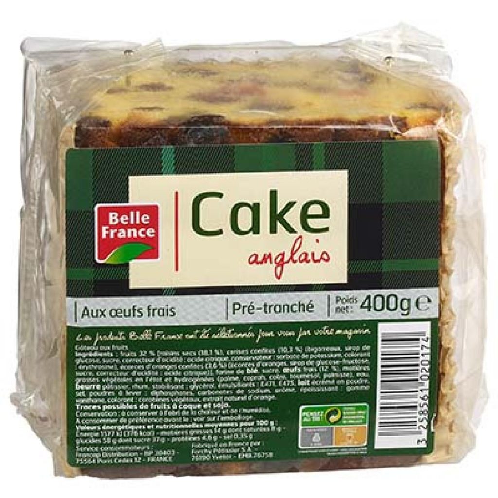 Cake anglais BELLE FRANCE 400g