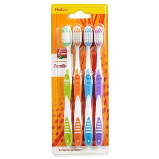 Brosse à dent médium x4 BELLE FRANCE