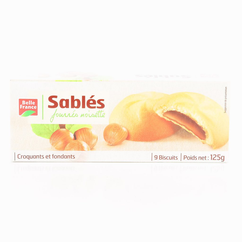 9 Biscuits fourrés noisettes BELLE FRANCE 125g