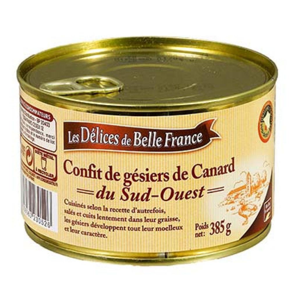 Confit de gésiers de canard BELLE FRANCE 385g