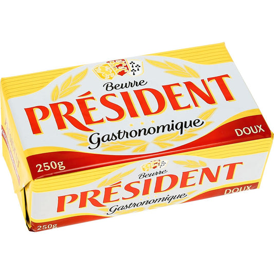 Beurre doux PRÉSIDENT 250g