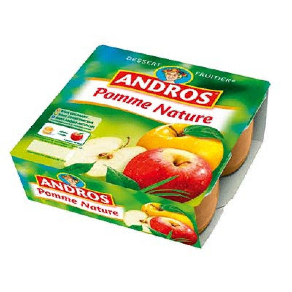 Compote pomme nature ANDROS