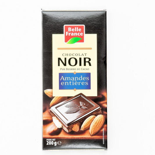 Chocolat noir amande entière 200g BELLE FRANCE