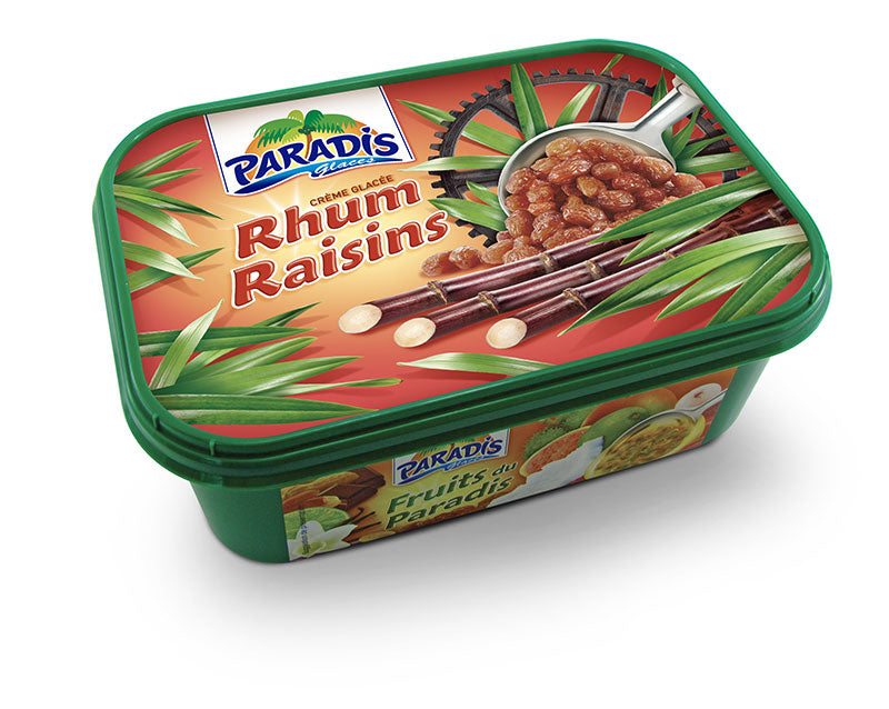 Glace rhum raisins PARADIS 1Litre