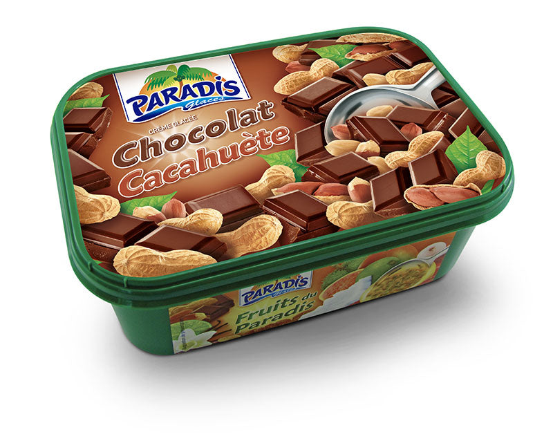 Glace chocolat cacahuète PARADIS 1Litre