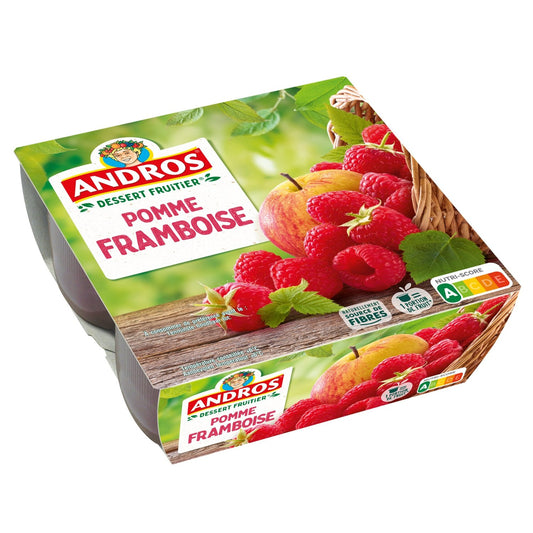 4 pots pomme framboise ANDROS