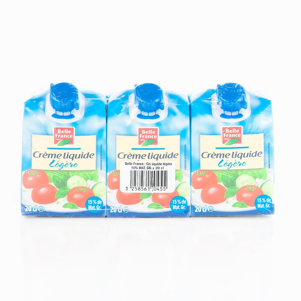 Crème liquide 3x20cl BELLE FRANCE