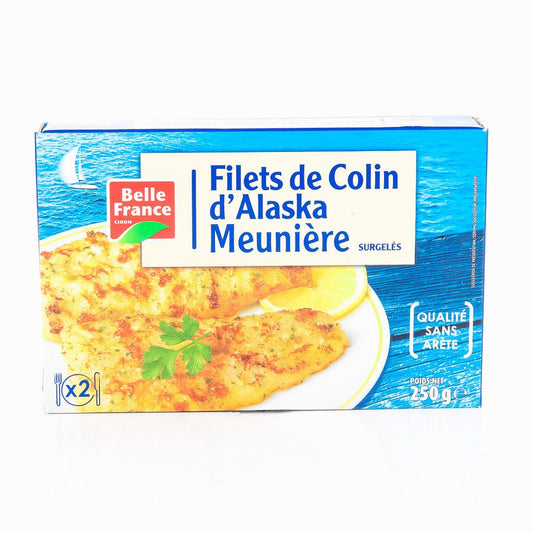 2xFilets de colin d’Alaska meunière 250g BELLE FRANCE