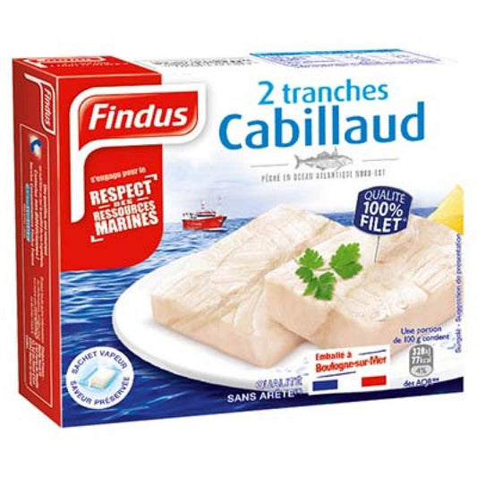 2 tranches de cabillaud FINDUS