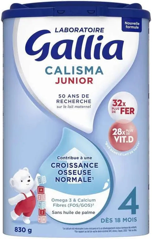 Lait eu poudre bébé GALLIA calisma junior 830g. 4