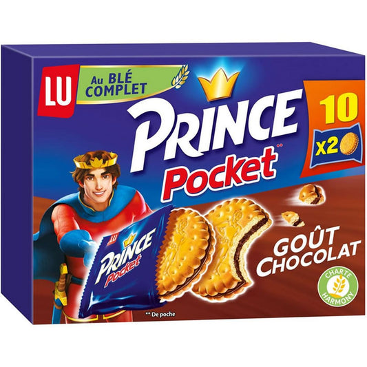 Biscuits fourrés au chocolat Prince de LU pocket 400g