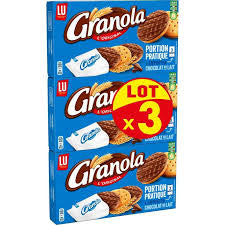 Biscuits nappés au chocolat GRANOLA 3x225g