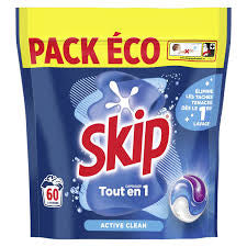 Capsule de lessive SKIP activé clean 60 doses