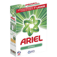 Lessive en poudre ARIEL 39 doses 2.535kg
