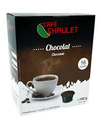 16 Capsules chocolat café CHAULET 192g