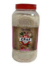Riz 5% basmati 3kg bidon CRAF