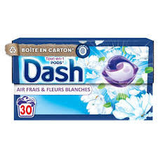 Lessive en capsules DASH 30 pods 582g