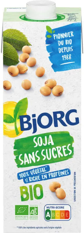 Boisson végétale à soja bio BJORG 1L