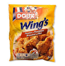 Ailes de poulet panées surgelées DOUX 1kg