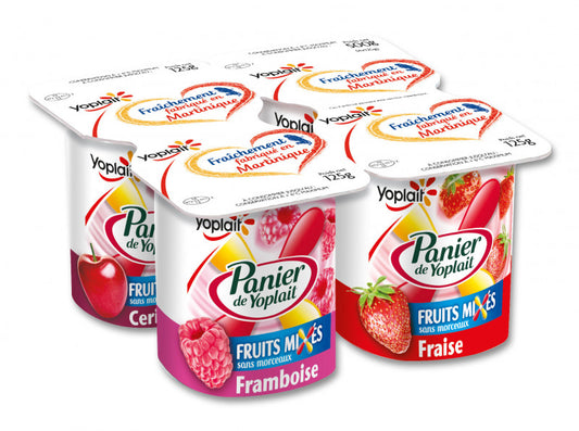 Panier de YOPLAIT fruits mixés