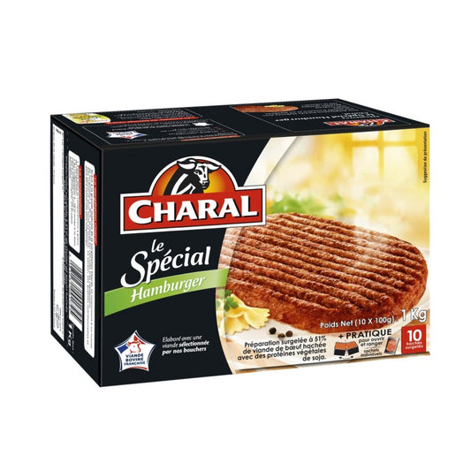 10x100g Steak pour hamburger CHARAL