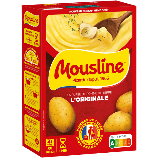 Purée de pommes de terre MOUSLINE la boîte de 8x130g