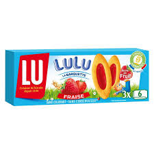 Biscuits fourrés á la fraise LU 120g