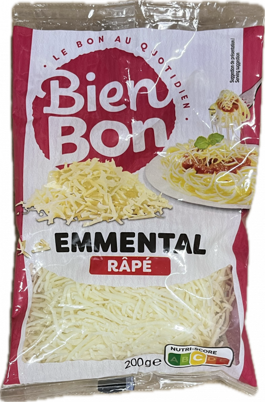 Emmental râpé BIEN BON 200g