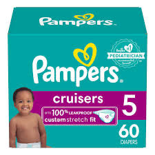 Boite de 60 couches PAMPERS 5