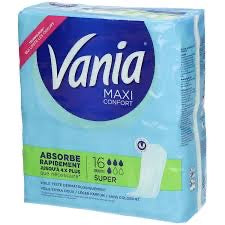 16 serviettes maxi confort VANIA