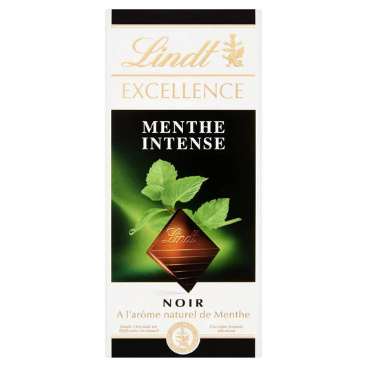 Tablette de chocolat menthe intense LINDT