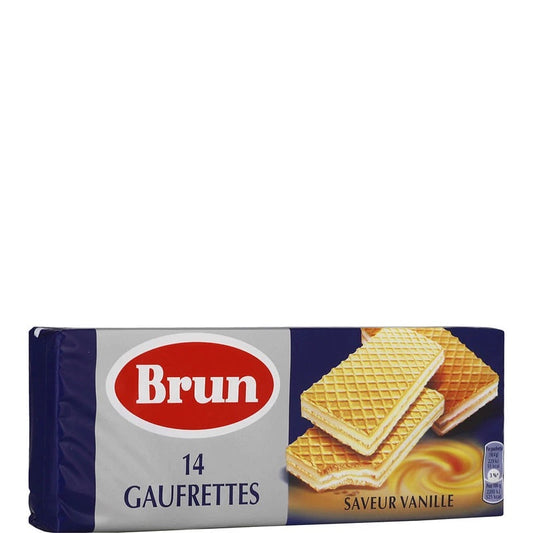 14 Gaufrettes saveur vanille BRUN